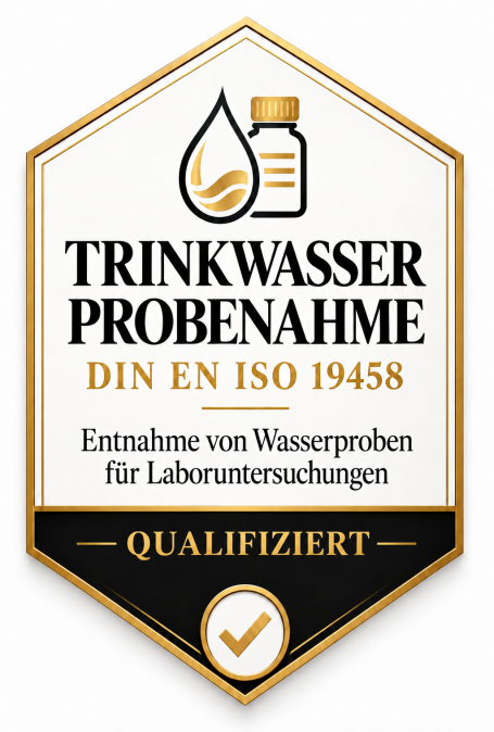 Trinkwasserprobenahme nach DIN EN ISO 19458 Fachqualifikation für Trinkwasserprobenahme nach DIN EN ISO 19458 bei Quellenblick
